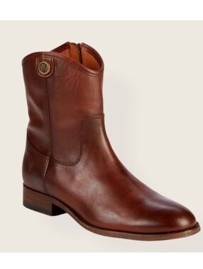 Frye Brown Melissa Button Short Boots Size 7